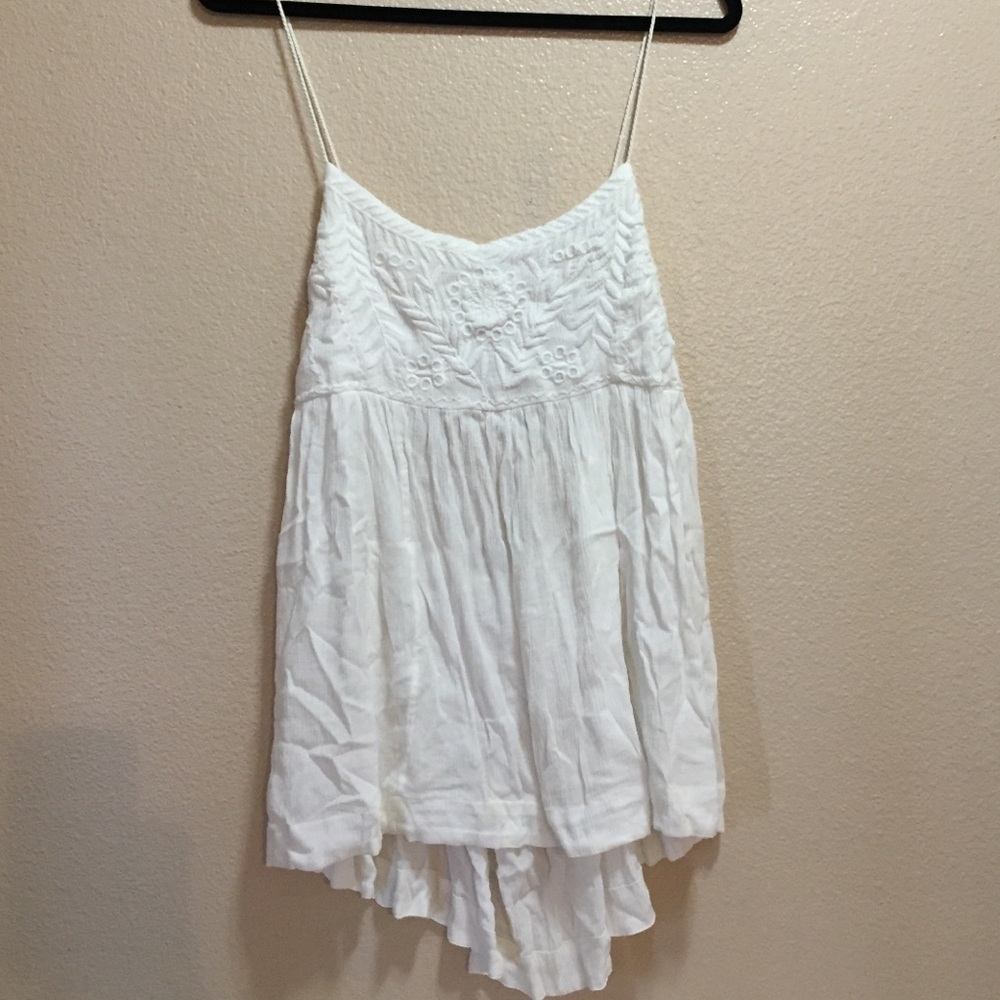 Free people white embroidered top/dress